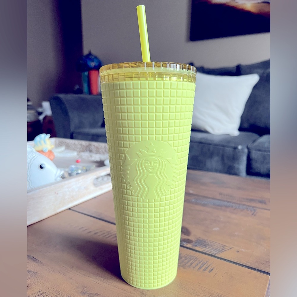 Brand new yellow Starbucks tumbler
